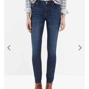 MADEWELL High Riser Skinny Jean in Atlantic